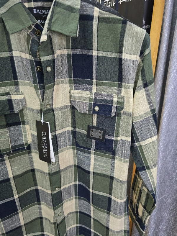 Ballmaiin Check Cotton Shirt 09