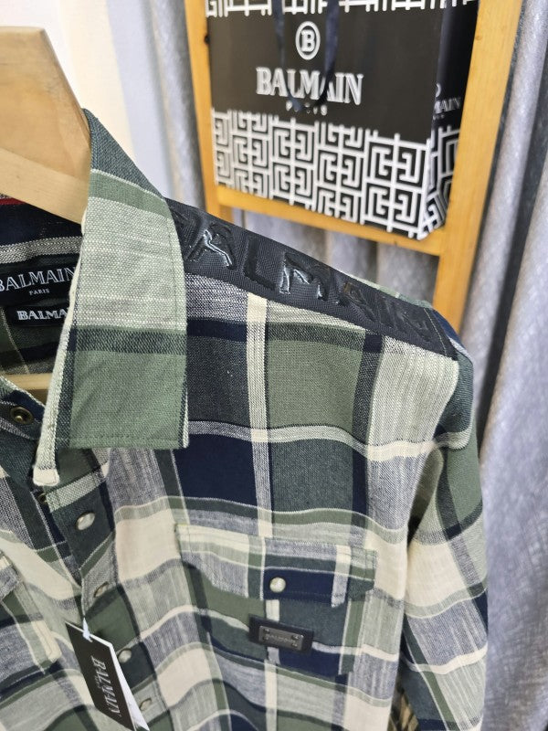 Ballmaiin Check Cotton Shirt 09