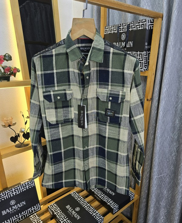 Ballmaiin Check Cotton Shirt 09