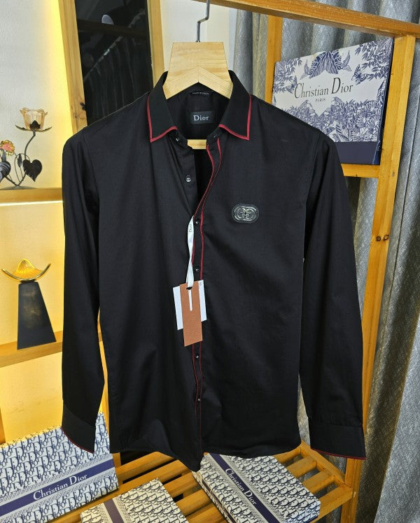 Diiorr Red Pt Logo Shirt Black