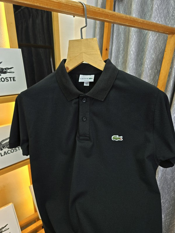 Lacostta Collar T Shirt Black