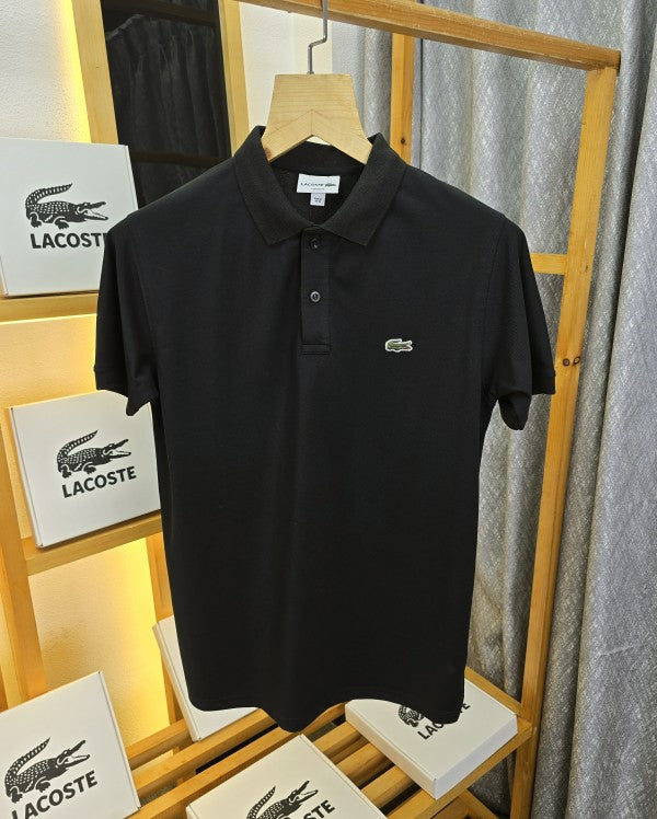 Lacostta Collar T Shirt Black