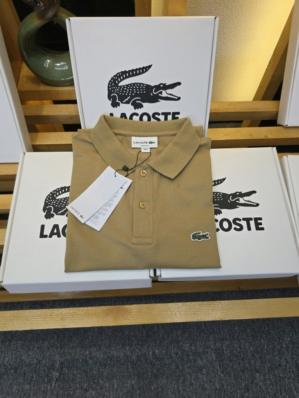 Lacostta Collar T Shirt Khakhi