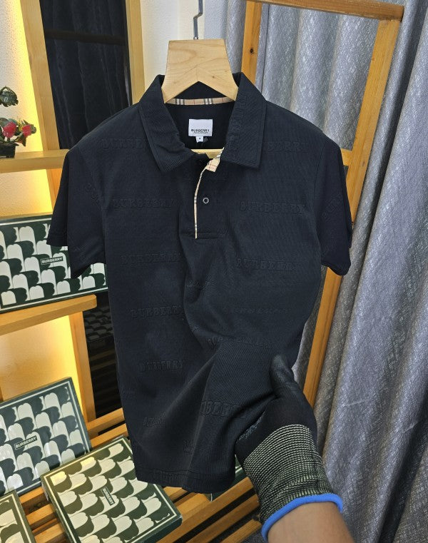Burbarry Imp Collar T Shirt Black