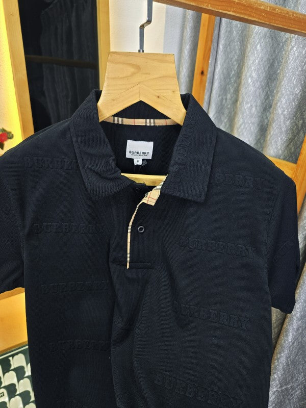 Burbarry Imp Collar T Shirt Black