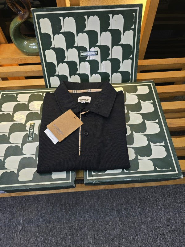 Burbarry Imp Collar T Shirt Black