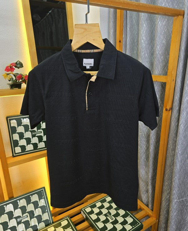 Burbarry Imp Collar T Shirt Black