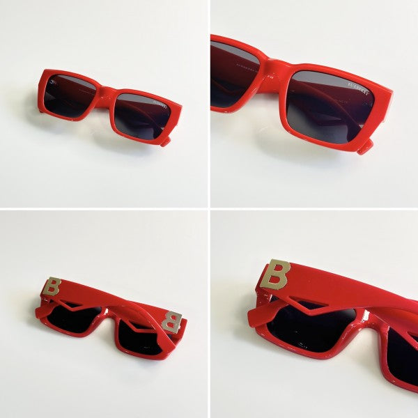 Burrberyy Red Black Sunglasses