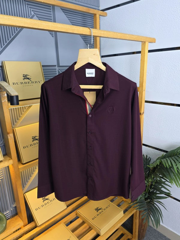 Burberry stretchable Shirt Wine