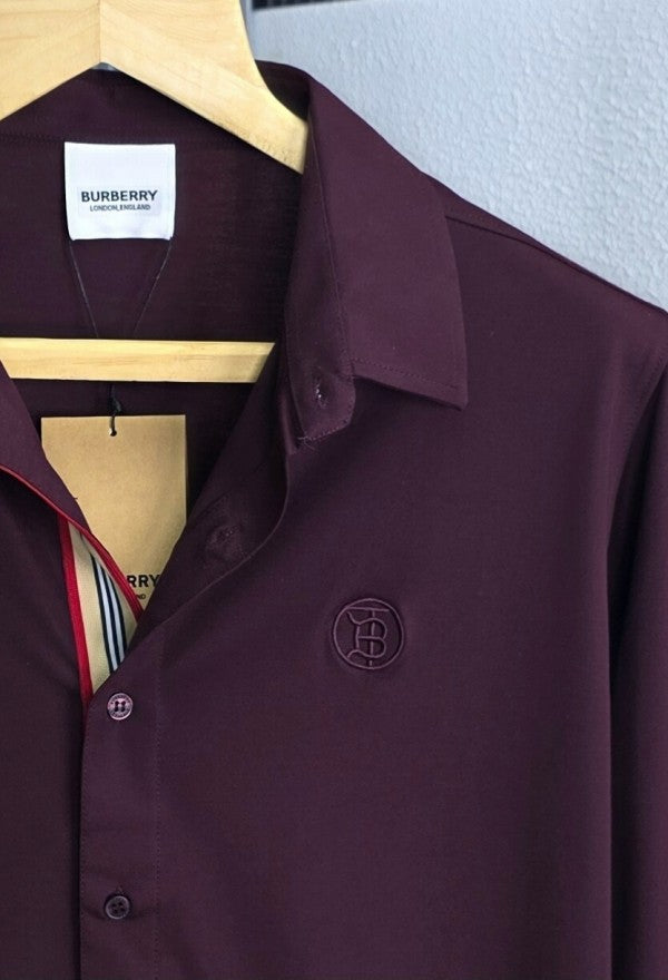 Burberry stretchable Shirt Wine