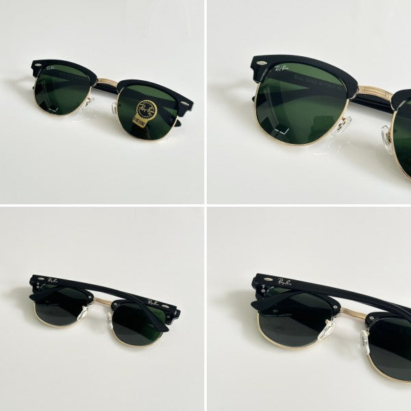 Rayyban Black Green Glass Sunglasses