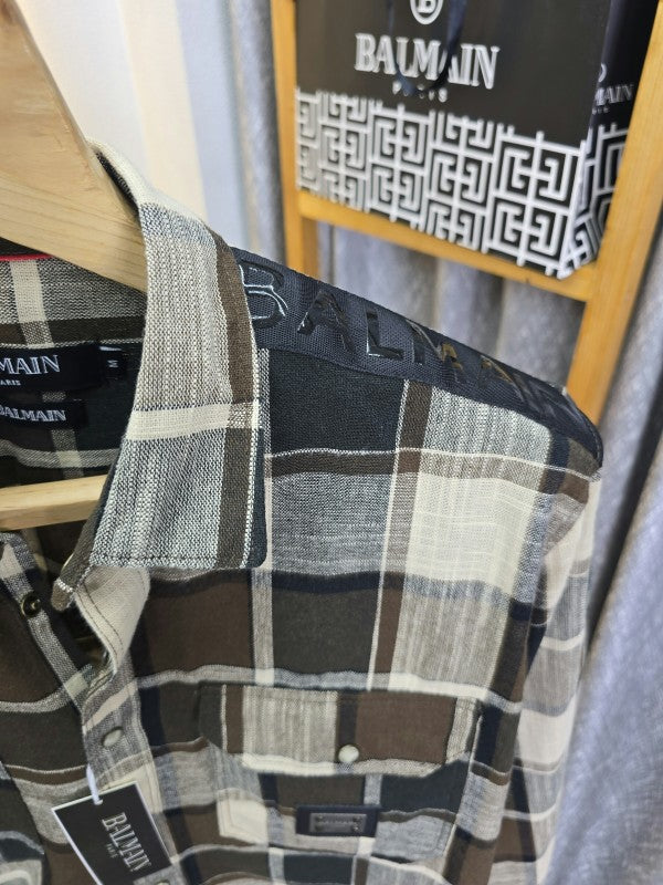 Balm Check Cotton Shirt 07