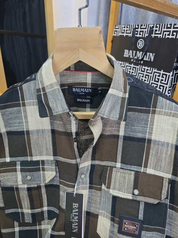 Balm Check Cotton Shirt 07