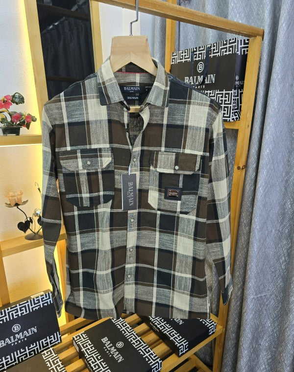 Balm Check Cotton Shirt 07