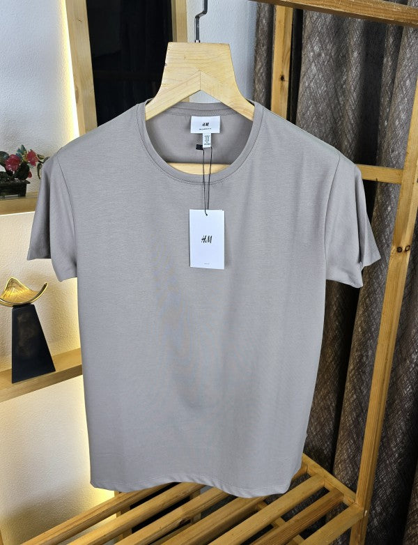 HnM Plain Hs T Shirt Biscuit