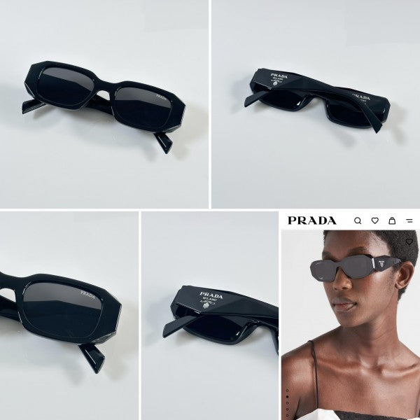 Pradaa Black sunglasses
