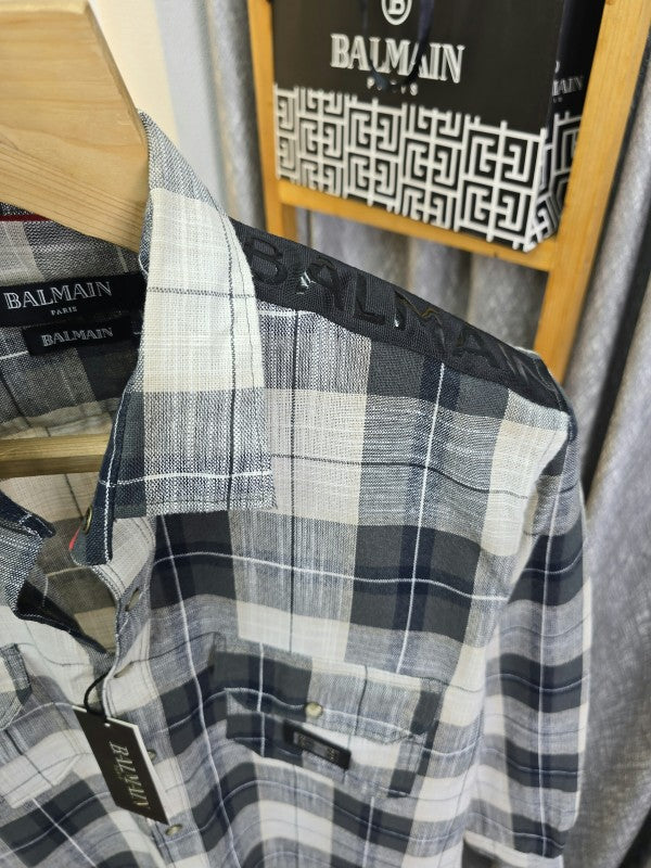 Ballmaiin Check Cotton Shirt 11