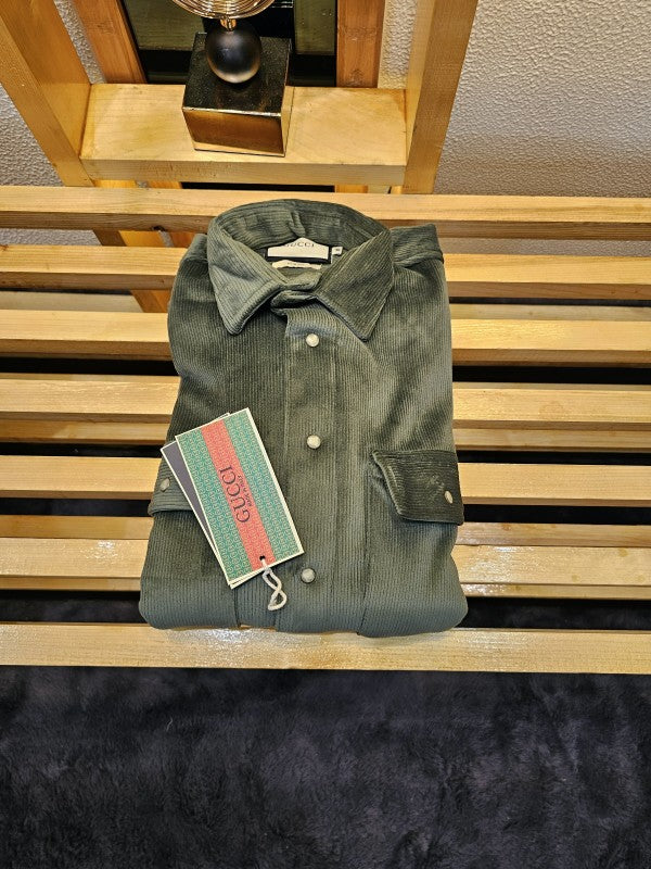 GUCCII IMP CORDUROY SHIRTS OLIVE