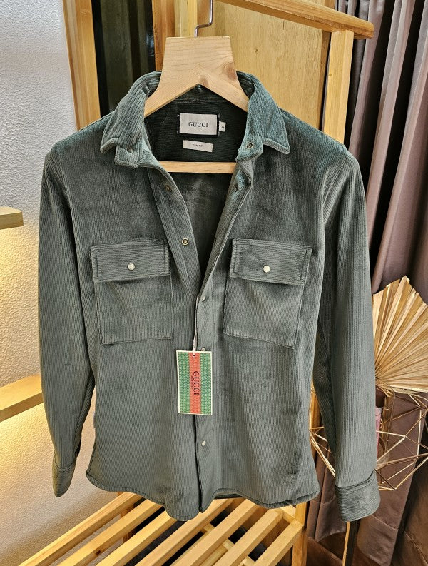 GUCCII IMP CORDUROY SHIRTS OLIVE