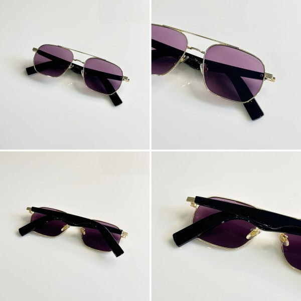 Gentlle Monstter Gold Purple Sunglasses