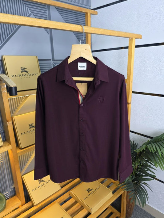Burberry stretchable Shirt Wine