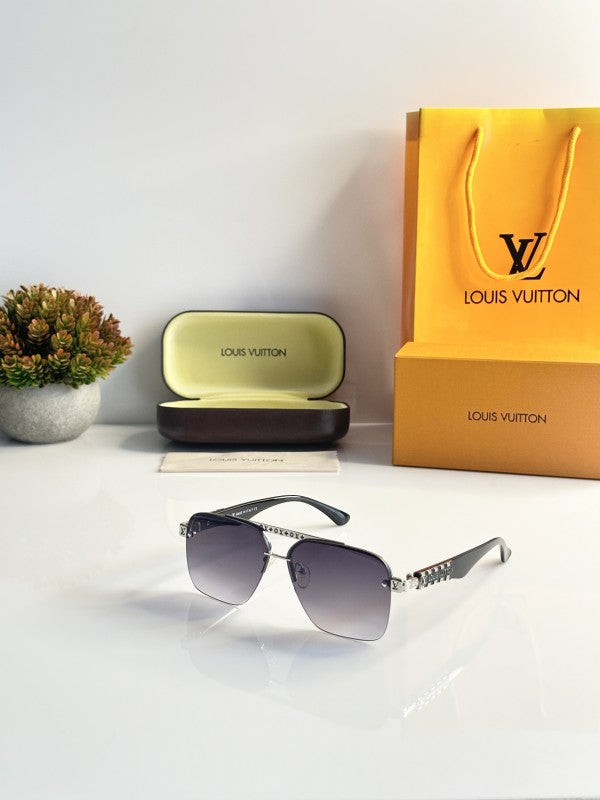 Louiis Vuiiton Silver Black DC Sunglasses