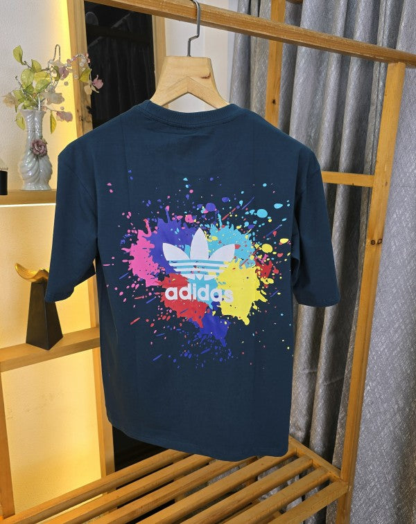 adidas logo t shirt Peacock