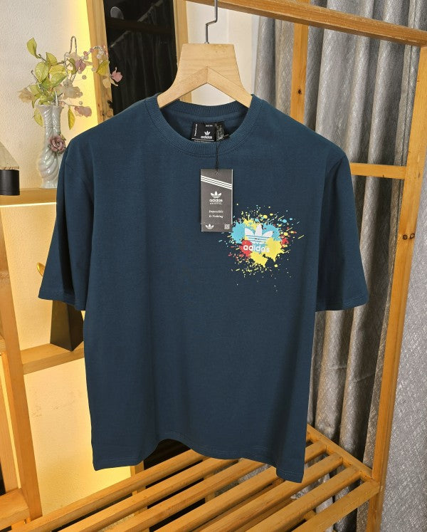 adidas logo t shirt Peacock