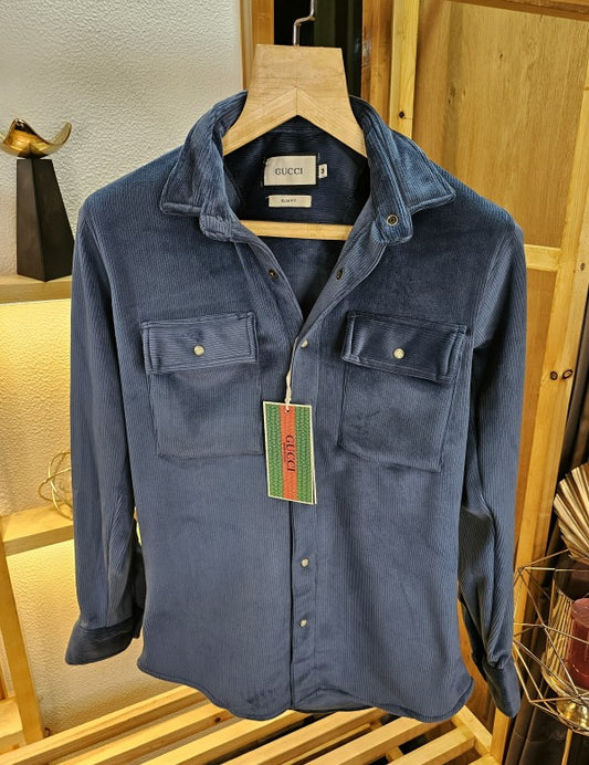 GUCCII IMP CORDUROY SHIRTS BLUE