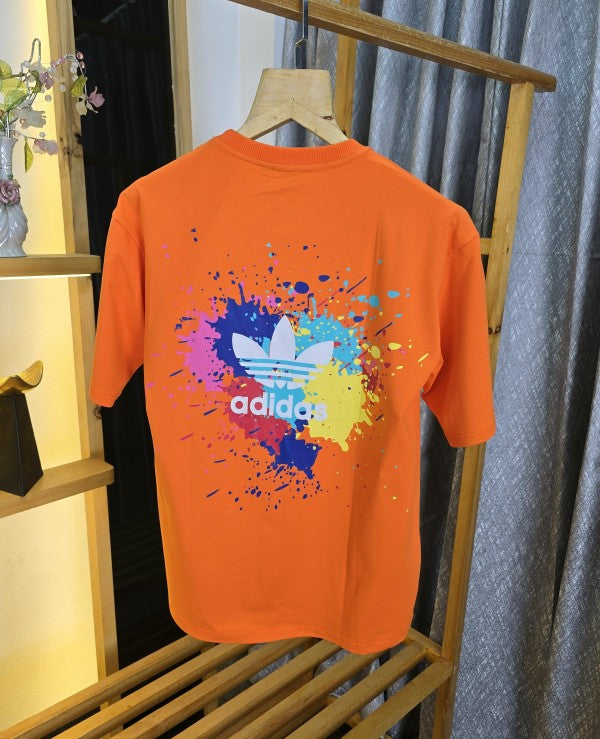 adidas logo t shirt Orange