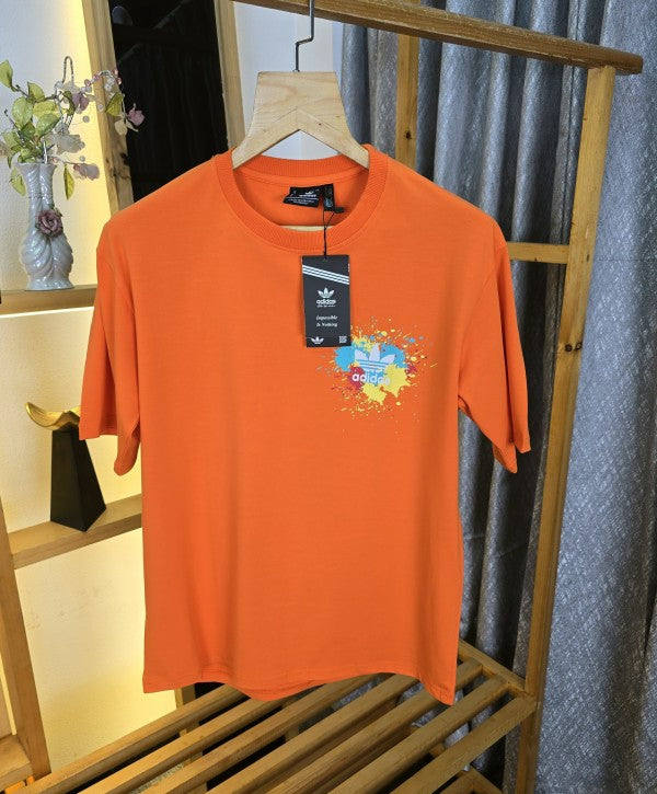 adidas logo t shirt Orange