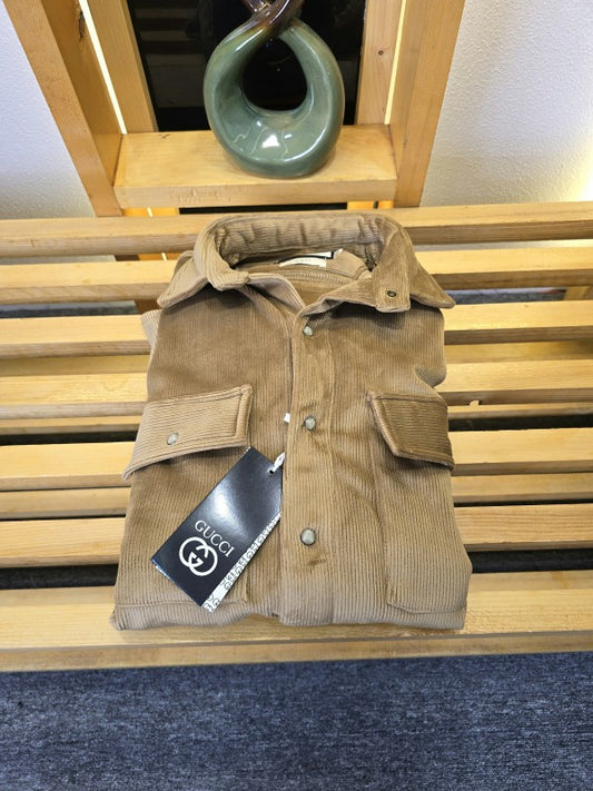 GUCCII IMP CORDUROY SHIRTS KHAKI