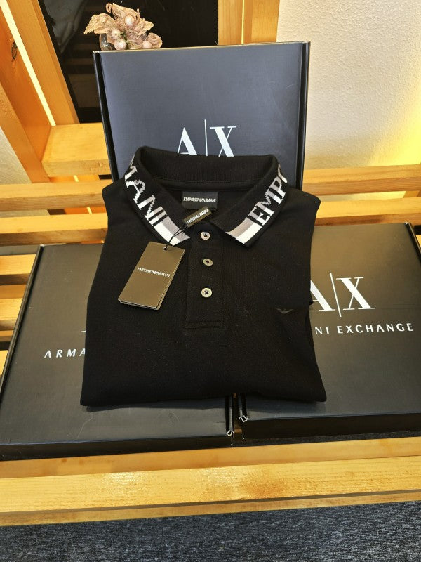 Armanii Exchangee Full Sleeves T-shirts Black